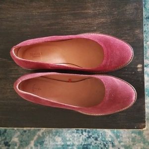 Seasalt Cornwall Suede Slip on shoes Burgundy 38